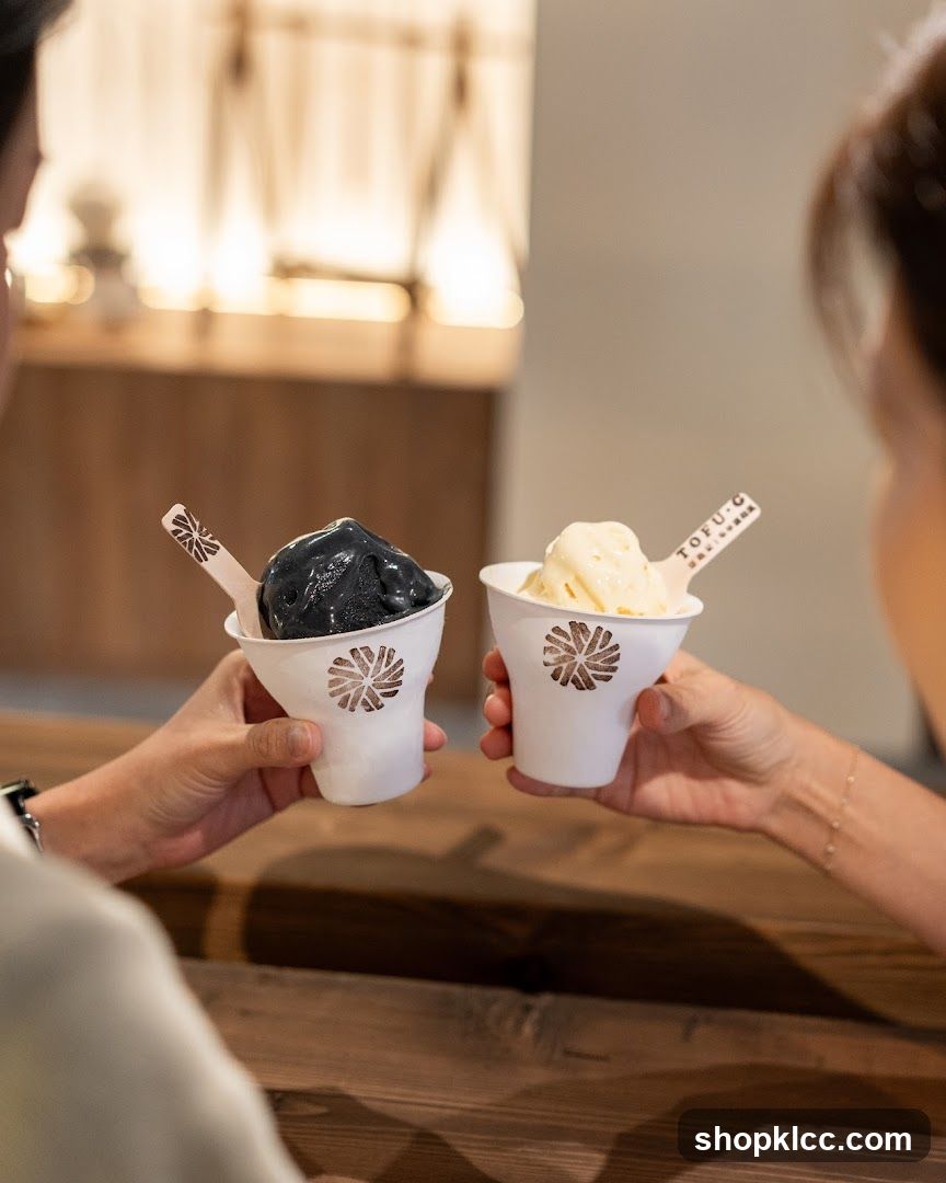 Two cups of ice cream
