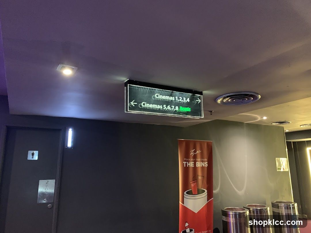 Cinema Hallway Signage
