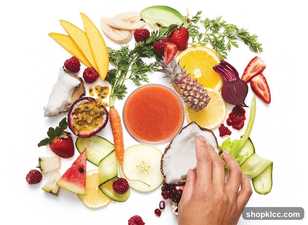 Fruit Arrangement with Smoothie
