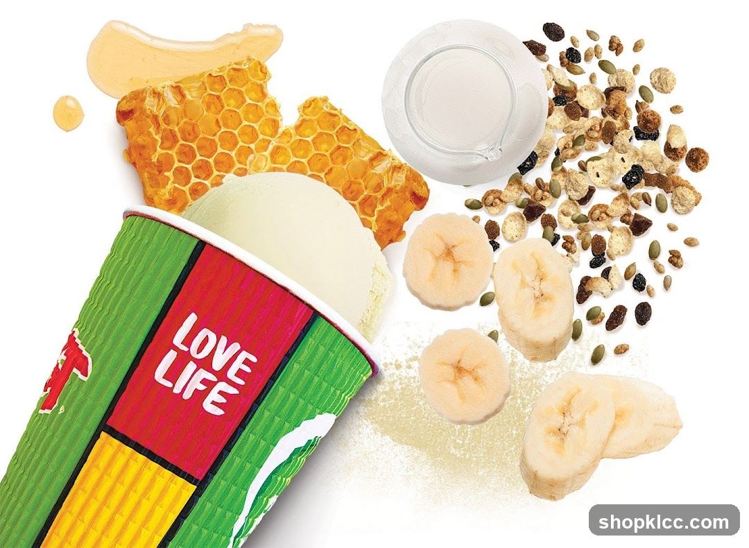 Ice cream with toppings
