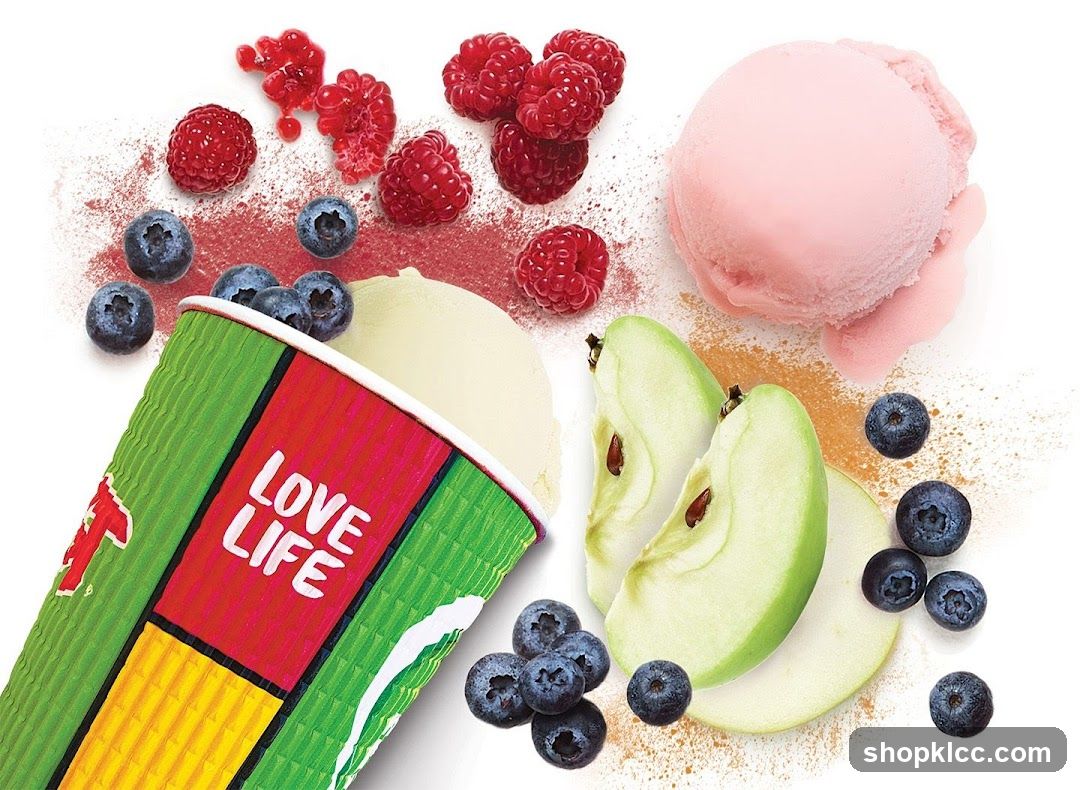 Ice Cream with Fruits