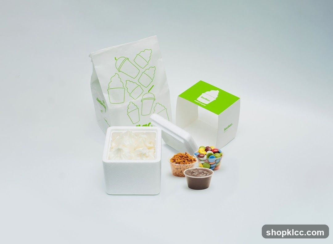 Ice Cream Toppings and Packaging