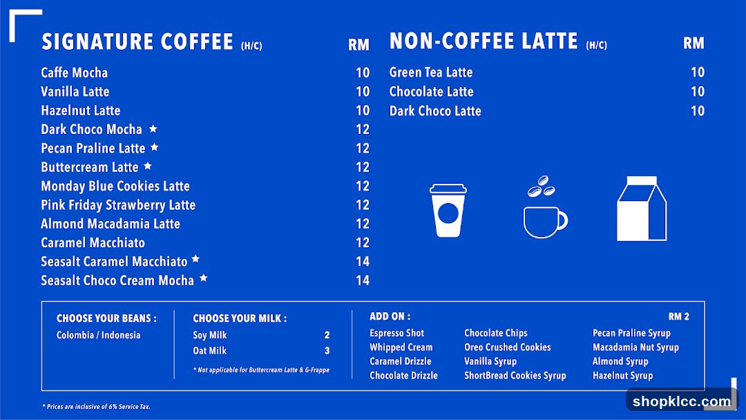Coffee Menu