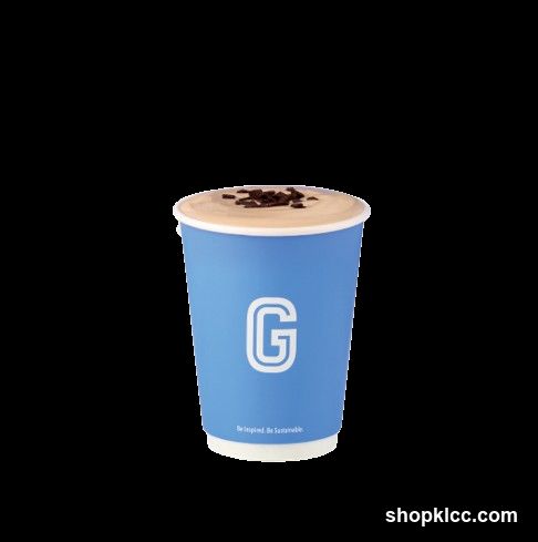 Coffee cup with chocolate shavings