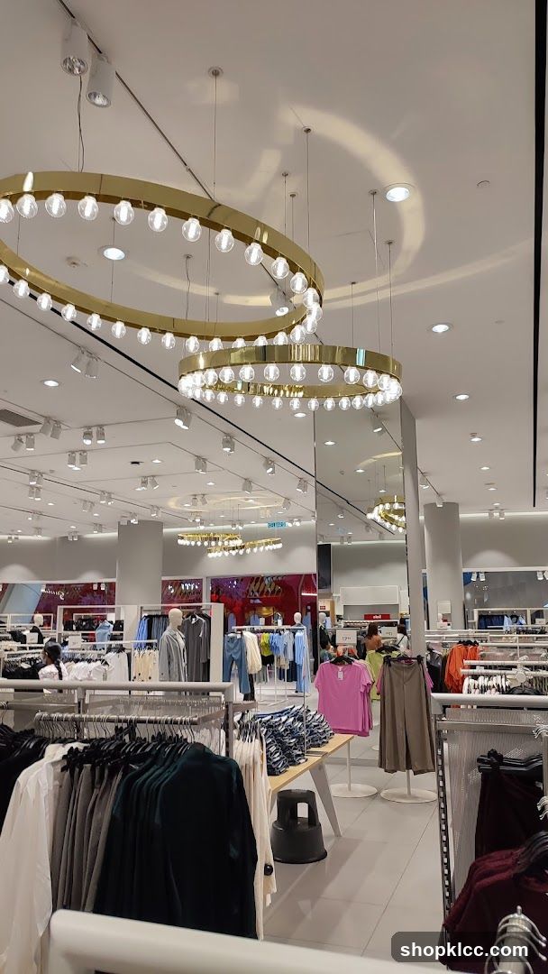 Interior of clothing store