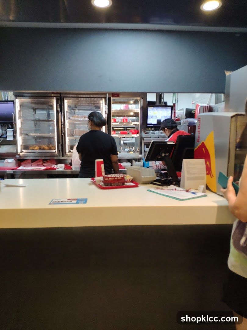 Fast Food Counter Interior