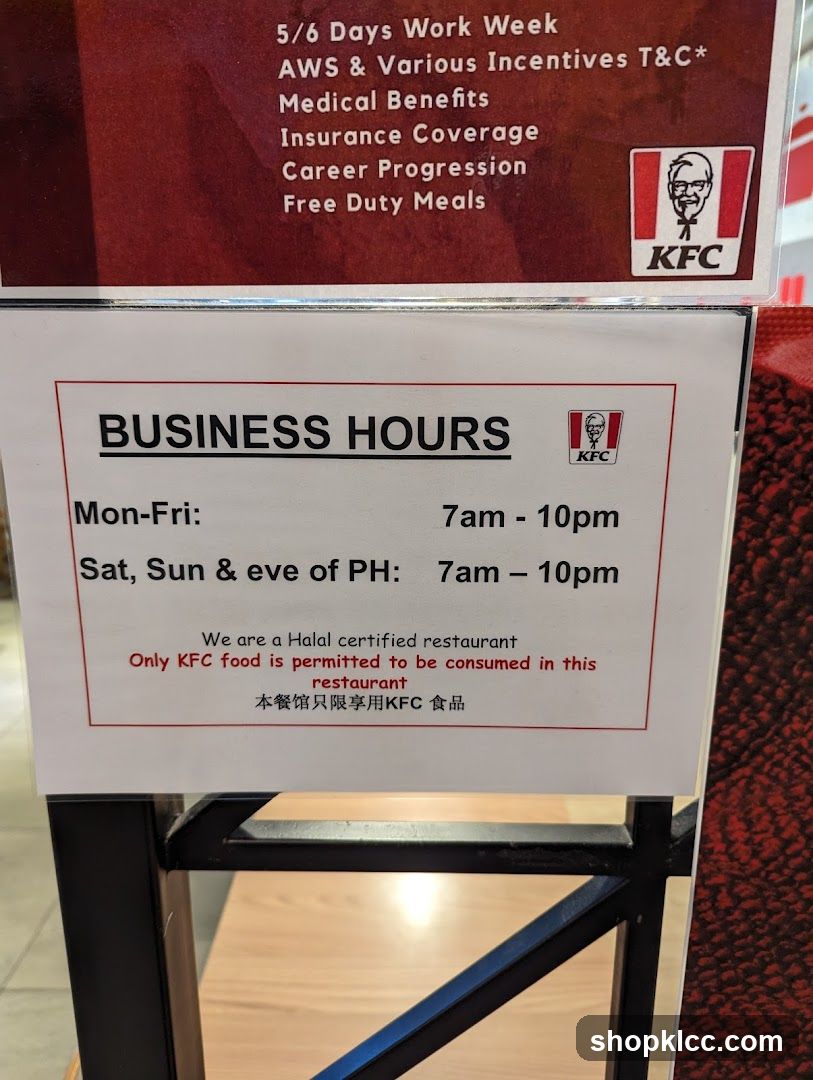 KFC Restaurant Signage
