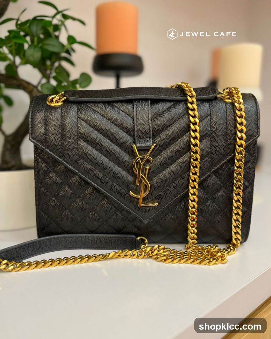 Black Quilted Leather Handbag