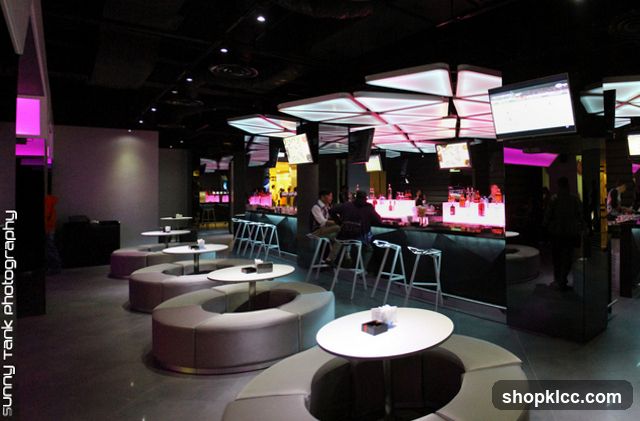 Interior of a modern lounge or bar