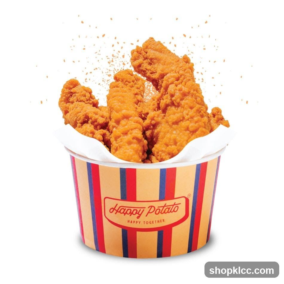 Fried Chicken Strips in a Bucket