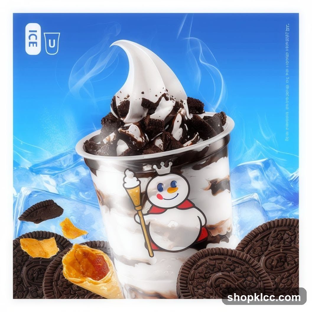 Dessert with Ice Cream and Cookies