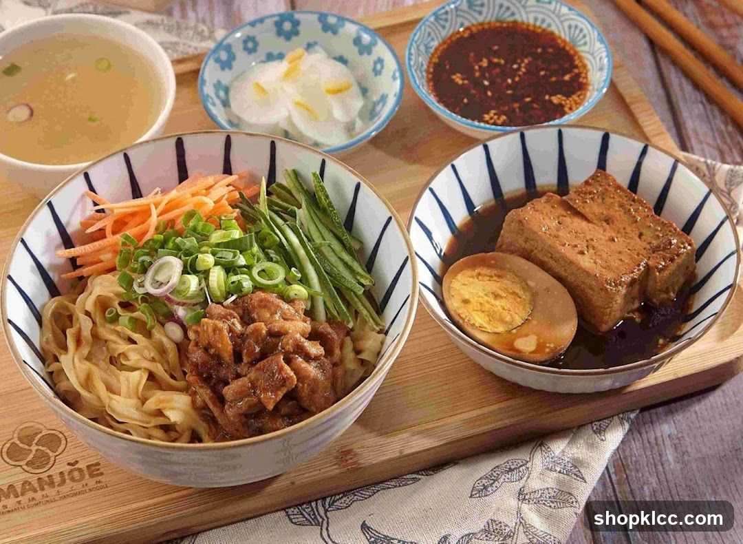 Food Presentation on Wooden Board