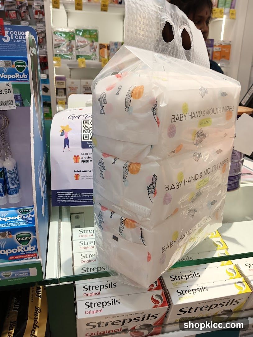 Baby Wipes and Strepsils