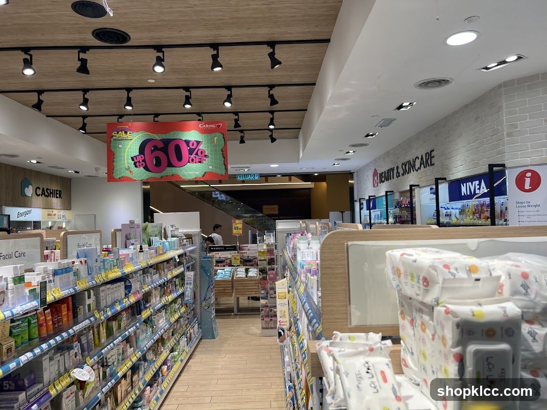 Pharmacy Interior with Sale Banner