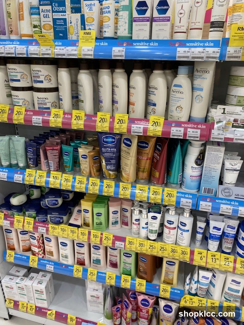 Skincare Products on Shelves