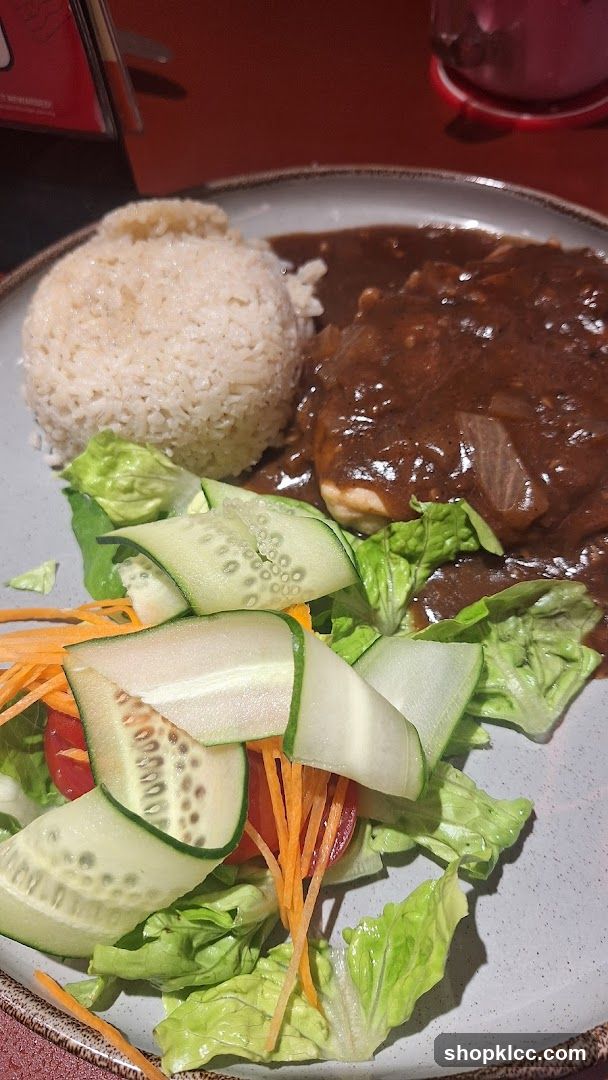 Chicken and Rice with Salad