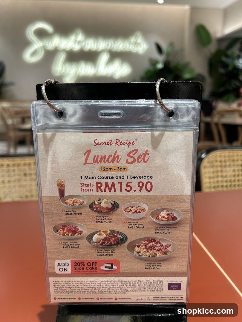 Secret Recipe Lunch Set