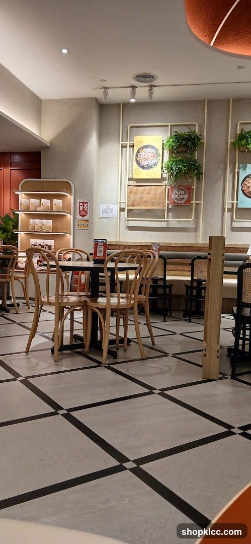 Restaurant Interior with Seating and Decor