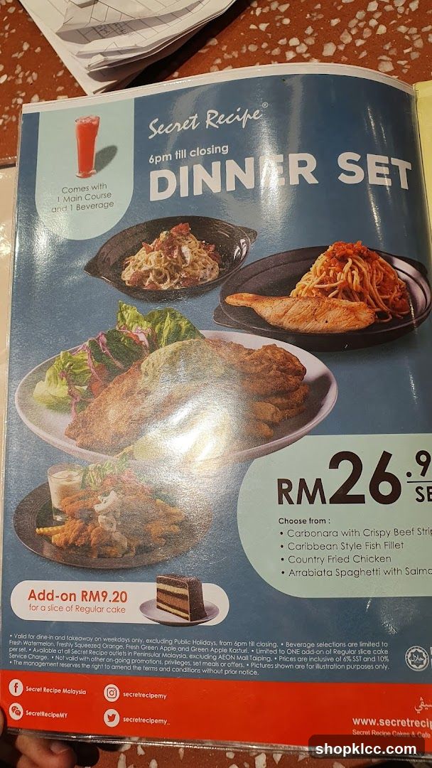 Secret Recipe Dinner Set