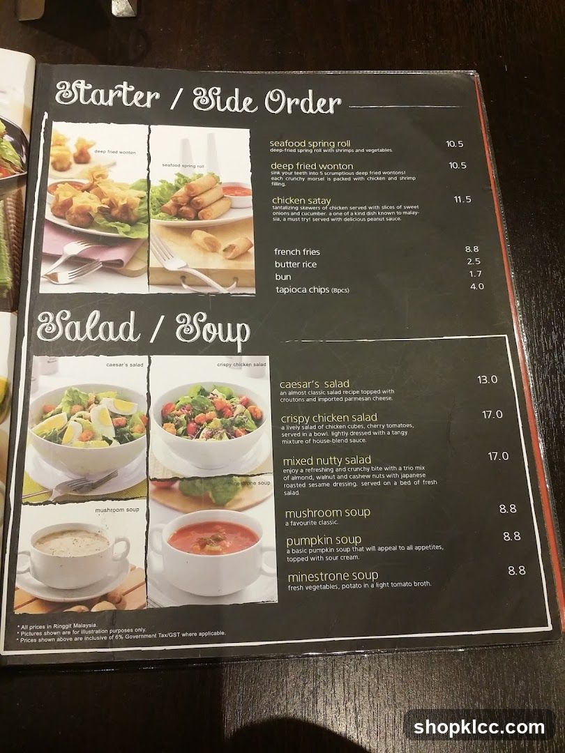 Starter / Side Order Salad / Soup