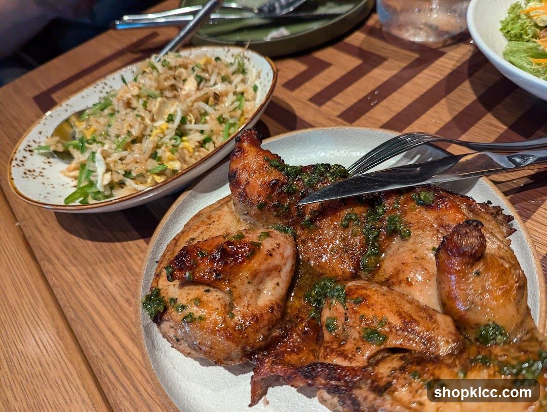 Roasted Chicken and Rice Dish