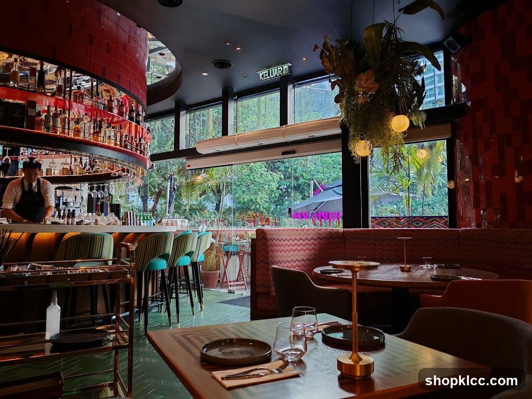 Restaurant Interior with Bar and Seating