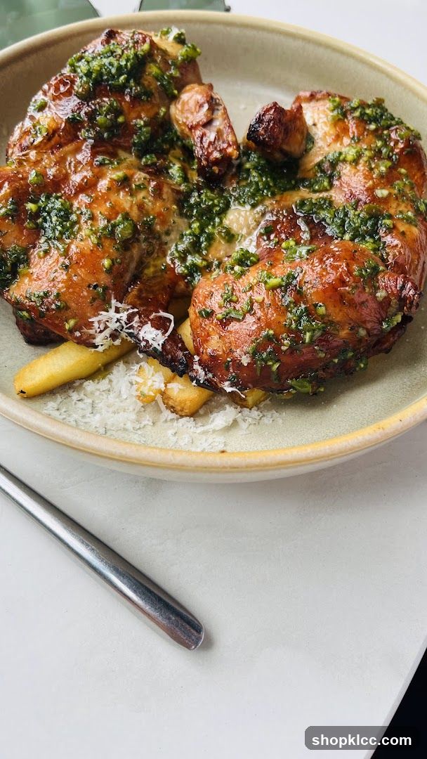 Roasted Chicken with Herbs and Fries