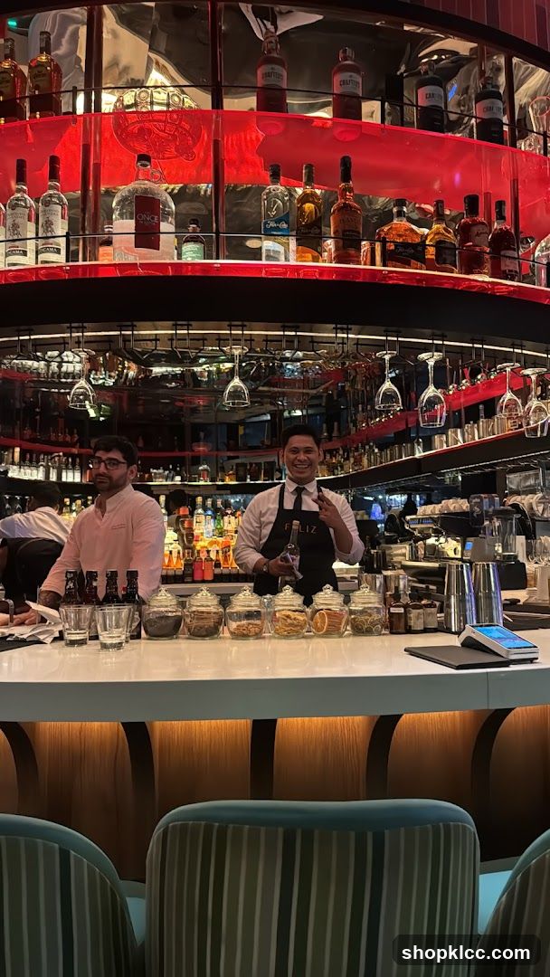 Bar Interior with Bartenders