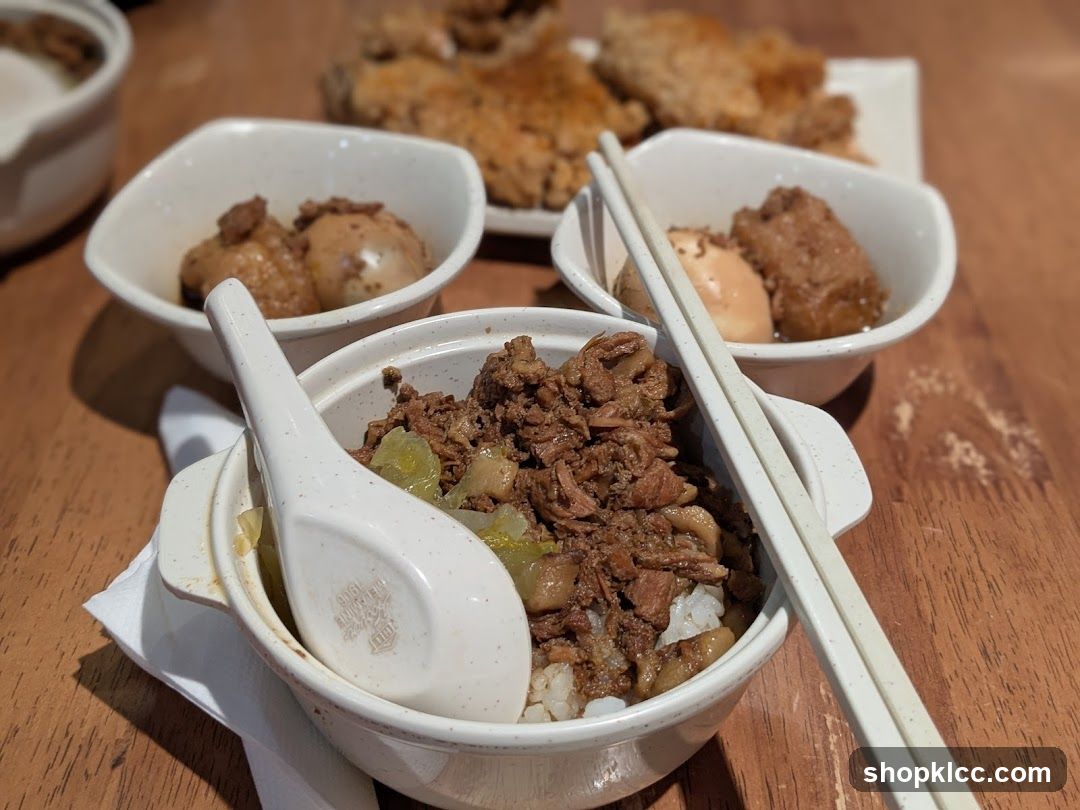 Braised Pork Rice with Side Dishes