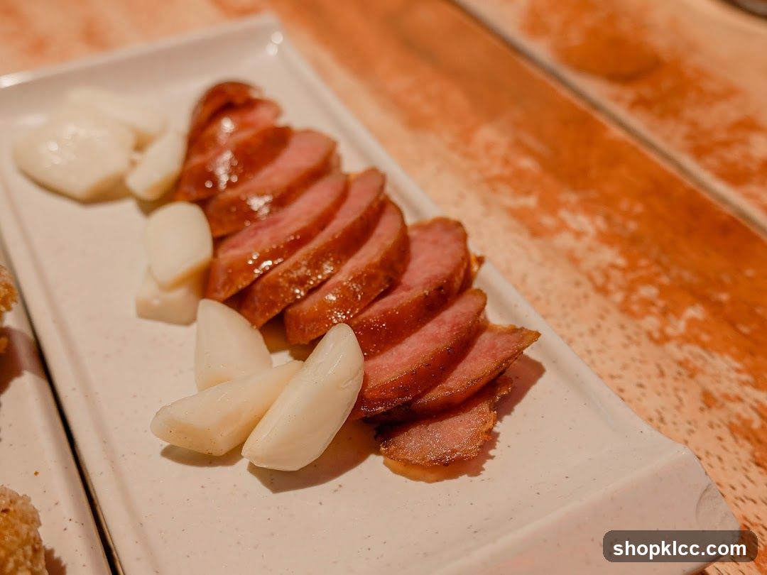 Sliced Sausage and White Pieces