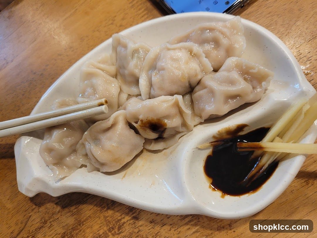 Dumplings with Soy Sauce and Ginger