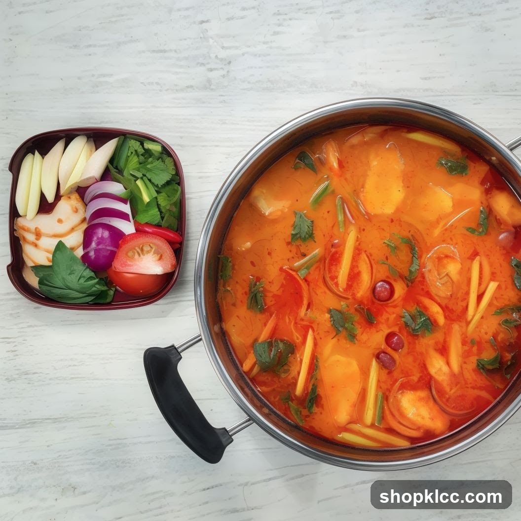 Tom Yum Soup with Ingredients