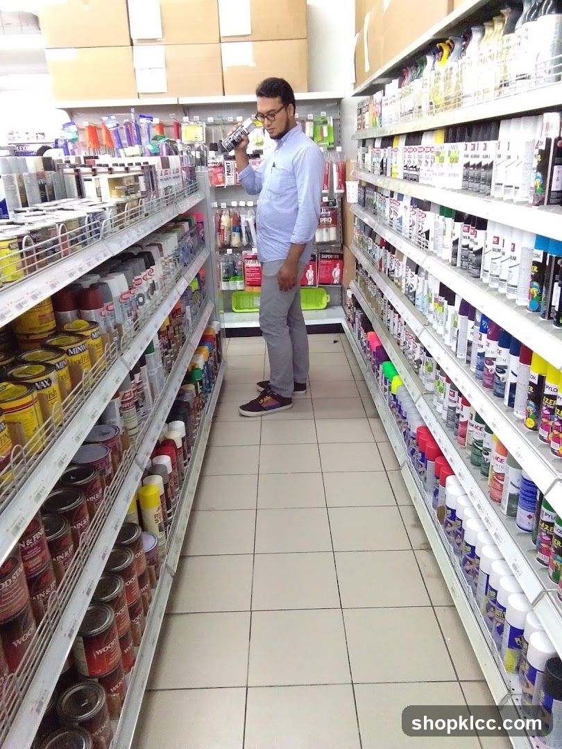 Man browsing shelves in a store
