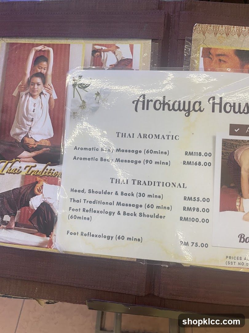 Arokaya House Menu