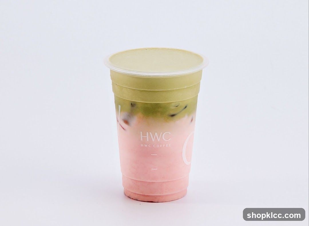 Iced Matcha Strawberry Latte