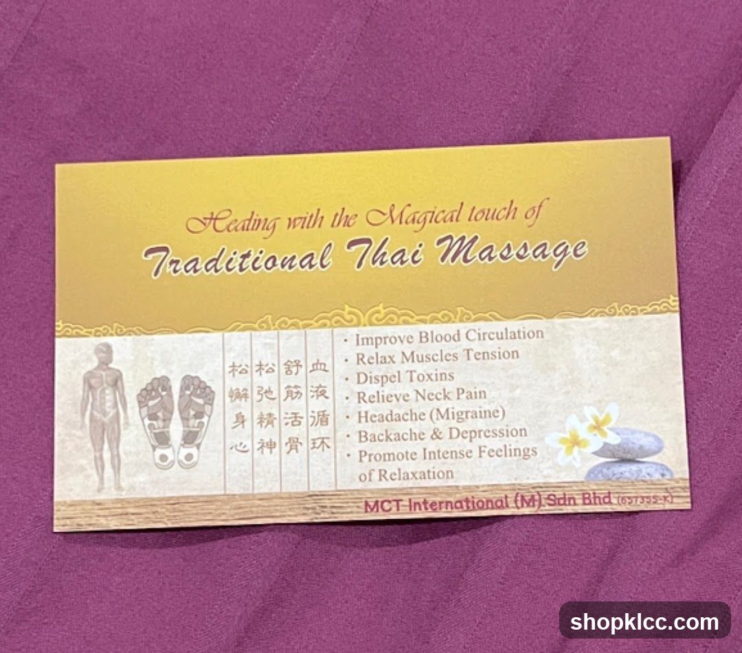 Traditional Thai Massage Flyer