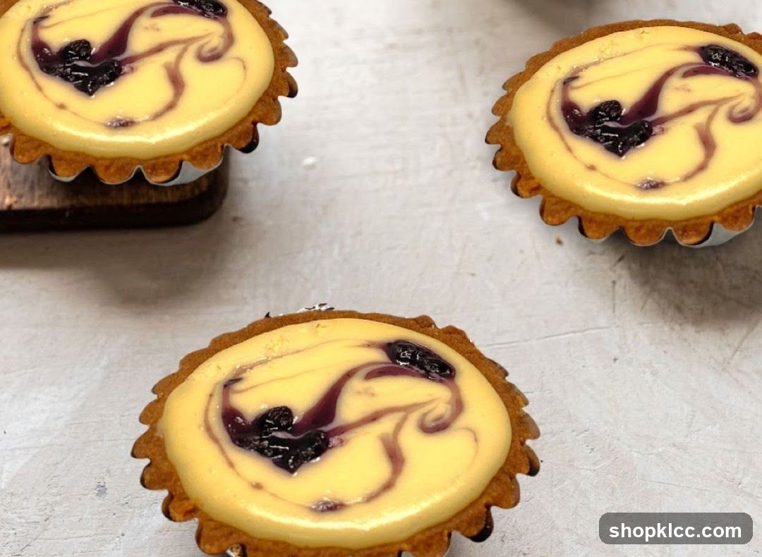 Blueberry Swirl Tarts