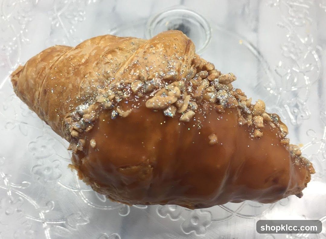 Croissant with Caramel and Nuts