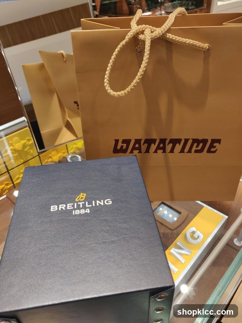 Breitling Watch Box and Shopping Bag