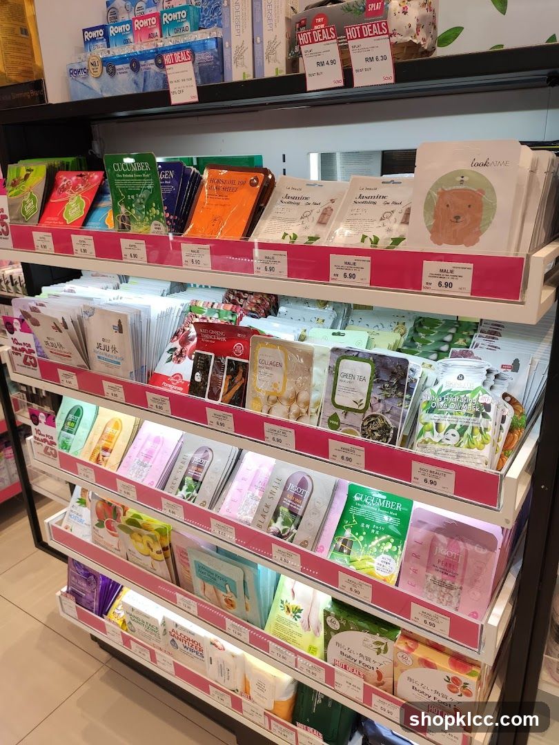 Skincare Products Display