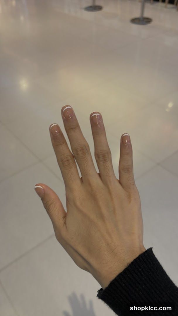Hand with French Manicure