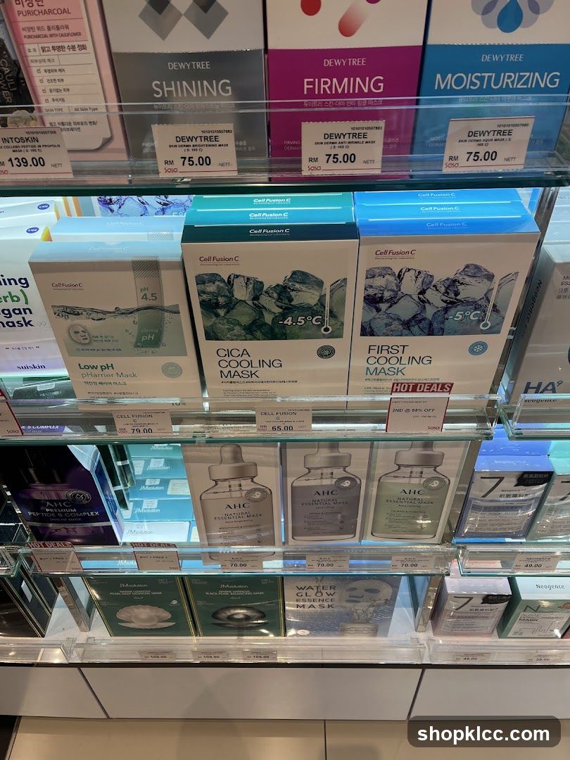 Skincare Products on Display