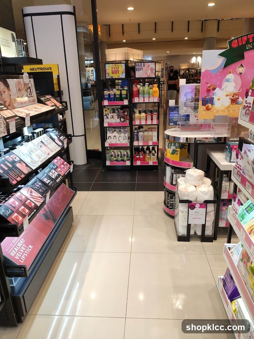 Cosmetics and Personal Care Products Display