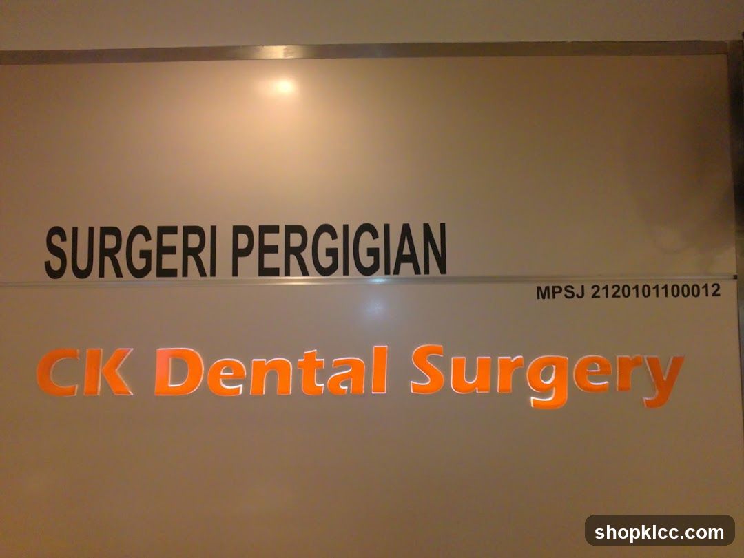CK Dental Surgery Sign