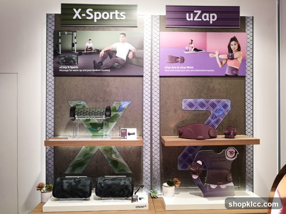 Fitness and Massage Products Display