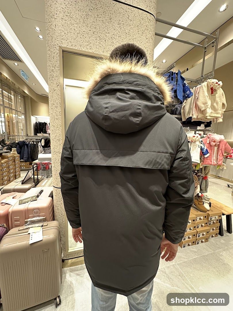 Man wearing a dark winter coat