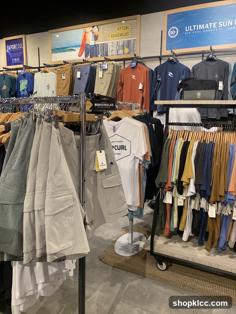 Rip Curl Clothing Store Interior