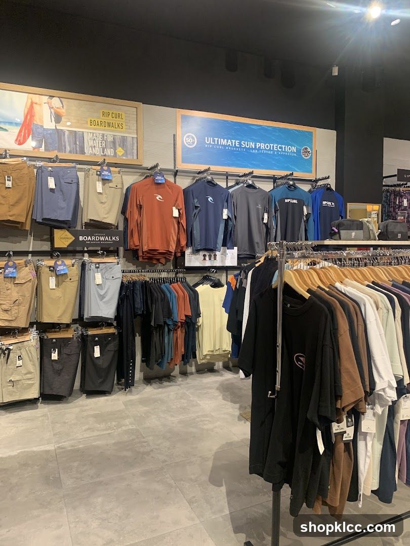 Surf Apparel Store Display