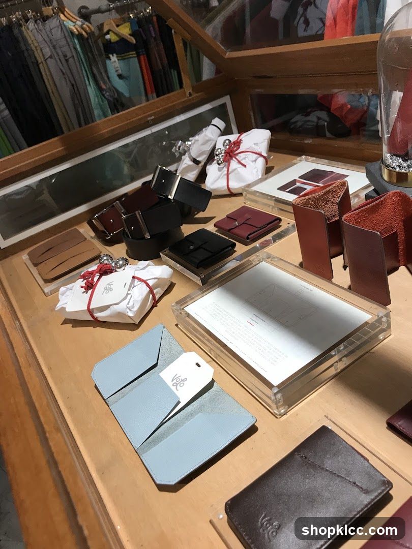 Leather Goods Display