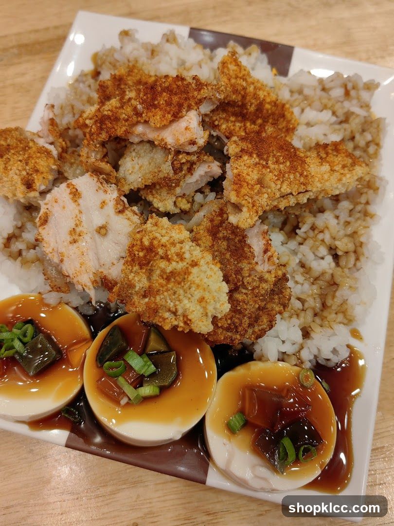 Fried Fish and Rice with Century Eggs